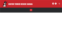 Tablet Screenshot of bostonterrierrescuecanada.com